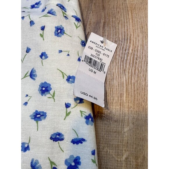 Floral Print Sleeveless Midi Dress By American Eagle  Lightweight Linen Blend  A - Picture 7 of 7